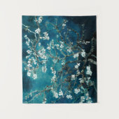 Van Gogh Almond Blossom Dark Blauwgroen Wandkleed (Voorkant)