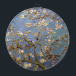 Van Gogh Almond Blossom Dartbord<br><div class="desc">Vincent Van Gogh Natuur Painting Series - Amandelbloesem in Blue Tones</div>