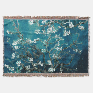 Van Gogh Almond Blossom : Donker Blauwgroen Deken