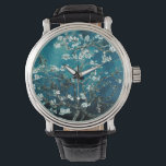 Van Gogh Almond Blossom : Donker Blauwgroen Horloge<br><div class="desc">Artiest: Vincent Van Gogh Titel: Ammoniumbloesems Gewijzigd door 2zoete4wordsDesign/PureVintage Love</div>