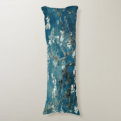 Van Gogh Almond Blossom : Donker Blauwgroen Lichaamskussen (Voorkant Verticaal)