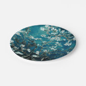 Van Gogh Almond Blossom : Donker Blauwgroen Papieren Bordje (Gekanteld)