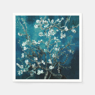 Van Gogh Almond Blossom : Donker Blauwgroen Servet