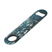 Van Gogh Almond Blossom : Donker Blauwgroen Speed Flessenopener (Achterkant Gekanteld)
