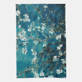 Van Gogh Almond Blossom : Donker Blauwgroen Theedoek (Verticaal)
