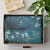 Van Gogh Almond Blossom : Donker Blauwgroen Tissuepapier (Geschenk)