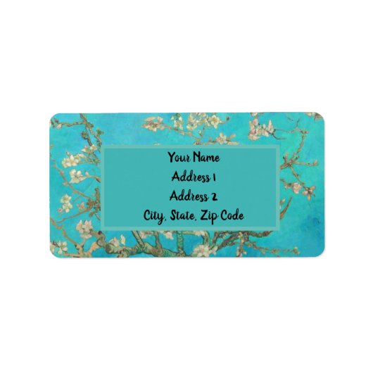 Van Gogh Almond Blossom Etiket (Voorkant)