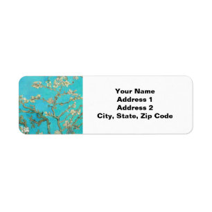 Van Gogh Almond Blossom Etiket