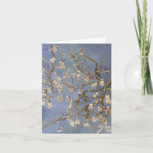 Van Gogh Almond Blossom Feestdagen Kaart (Voorkant)