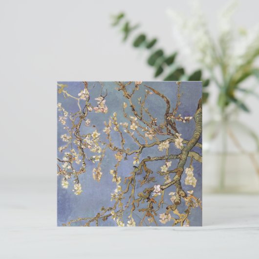 Van Gogh Almond Blossom Feestdagenkaart (Staand voorkant)