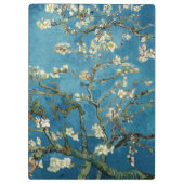 Van Gogh Almond Blossom  Floral Blue Klembord (Achterkant)