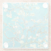 VAN GOGH - Almond Blossom Glazen Onderzetter (Achterkant)
