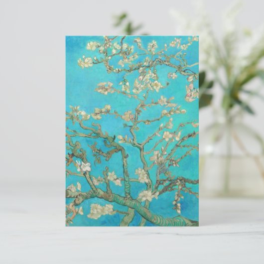 Van Gogh Almond Blossom Kaart (Staand voorkant)