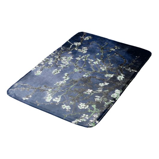 Van Gogh Almond Blossom Midnight Blue Badmat (Gekanteld)