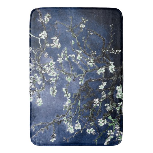 Van Gogh Almond Blossom Midnight Blue Badmat (Voorkant Verticaal)