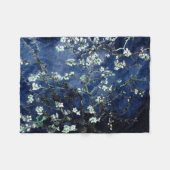 Van Gogh Almond Blossom Midnight Blue Fleece Deken (Voorkant (Horizontaal))