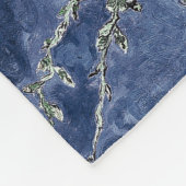Van Gogh Almond Blossom Midnight Blue Fleece Deken (Hoek)