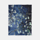 Van Gogh Almond Blossom Midnight Blue Fleece Deken (Voorkant)