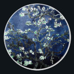 Van Gogh Almond Blossom Midnight Blue Keramische Knop<br><div class="desc">Artiest: Vincent Van Gogh Titel: Ammoniumbloesems Gewijzigde kleur door 2zoete4wordsModellen</div>
