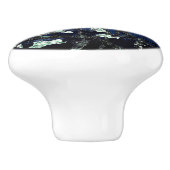 Van Gogh Almond Blossom Midnight Blue Keramische Knop (Zijkant)