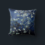 Van Gogh Almond Blossom Midnight Blue Kussen<br><div class="desc">Artiest: Vincent Van Gogh Titel: Ammoniumbloesems Gewijzigde kleur door 2zoete4wordsModellen</div>