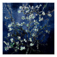 Van Gogh Almond Blossom Midnight Blue