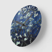 Van Gogh Almond Blossom Midnight Blue Ronde Klok (Hoek)
