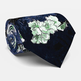 Van Gogh Almond Blossom Midnight Blue Stropdas