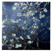 Van Gogh Almond Blossom Midnight Blue Tegeltje (Voorkant)