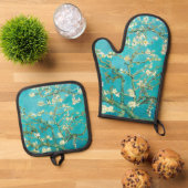 VAN GOGH Almond Blossom Ovenwant & Pannenlap Set (Top down)