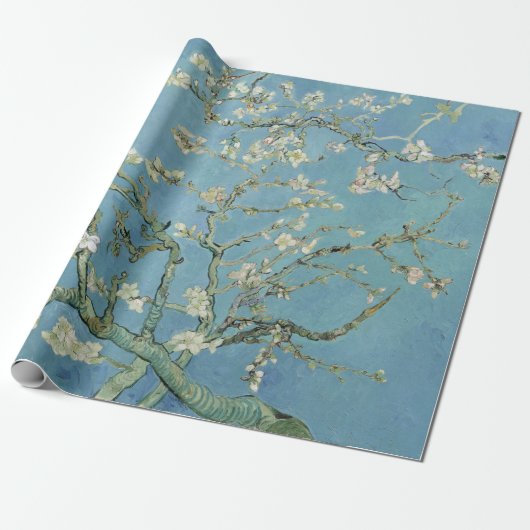 Van Gogh Almond Blossom Painting Cadeaupapier (Uitgerold)