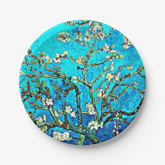 Van Gogh - Almond Blossom Papieren Bordje (Voorkant)