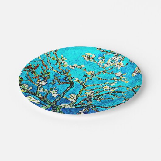 Van Gogh - Almond Blossom Papieren Bordje (Gekanteld)