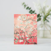 Van Gogh Almond Blossom Peach Briefkaart (Staand voorkant)