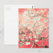 Van Gogh Almond Blossom Peach Briefkaart (Voorkant / Achterkant)
