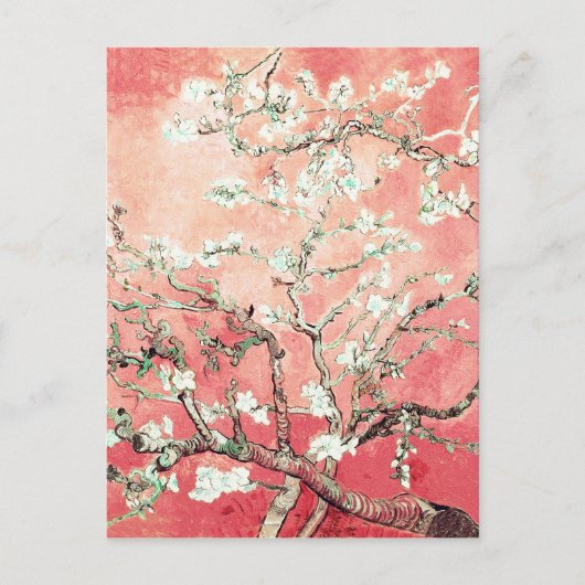 Van Gogh Almond Blossom Peach Briefkaart (Voorkant)