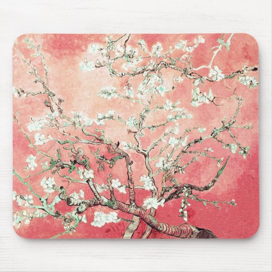 Van Gogh Almond Blossom Peach Muismat (Voorkant)