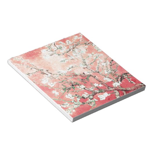 Van Gogh Almond Blossom Peach Notitieblok (Schuin)