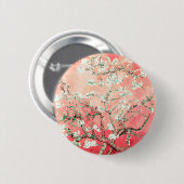 Van Gogh Almond Blossom Peach Ronde Button 5,7 Cm (Voorkant /achterkant)
