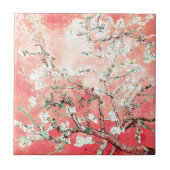 Van Gogh Almond Blossom Peach Tegeltje (Voorkant)