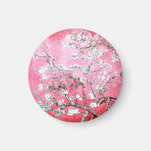 Van Gogh Almond Blossom Pink Blue Magneet
