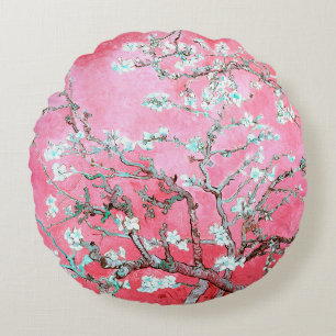 Van Gogh Almond Blossom Pink Blue Rond Kussen