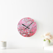 Van Gogh Almond Blossom Pink Blue Ronde Klok (Huis)