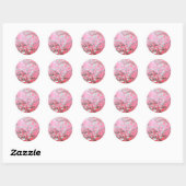 Van Gogh Almond Blossom Pink Blue Ronde Sticker (Vel)