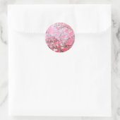 Van Gogh Almond Blossom Pink Blue Ronde Sticker (Tas)