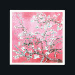 Van Gogh Almond Blossom Pink Blue Servet<br><div class="desc">Amandelbloesems van Vincent Van Gogh kleurwijziging copyright 2sweet4wordsDesigns/ PureVintage Love Verhoog je trouwreceptie met de tijdloze schoonheid van Vincent Van Gogh's amandelbloesems op onze Zachte Roze achtergrond bruiloft feestdecor. Het klassieke schilderij siert een elegante zachte roze achtergrond, en voegt een vleugje verfijning toe aan uw speciale dag. Van papieren borden...</div>