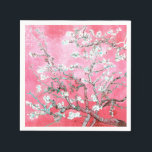 Van Gogh Almond Blossom Pink Blue Servet<br><div class="desc">Amandelbloesems van Vincent Van Gogh kleurwijziging copyright 2sweet4wordsDesigns/ PureVintage Love Verhoog je trouwreceptie met de tijdloze schoonheid van Vincent Van Gogh's amandelbloesems op onze Zachte Roze achtergrond bruiloft feestdecor. Het klassieke schilderij siert een elegante zachte roze achtergrond, en voegt een vleugje verfijning toe aan uw speciale dag. Van papieren borden...</div>