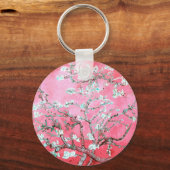 Van Gogh Almond Blossom Pink Blue Sleutelhanger (Voorkant)