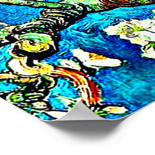 Van Gogh - Almond Blossom Poster (Hoek)