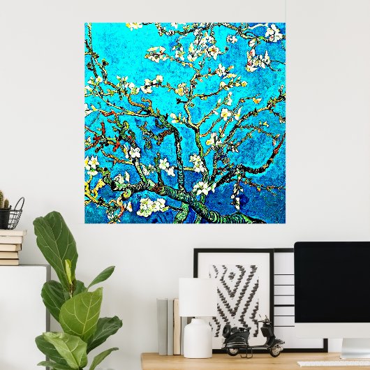 Van Gogh - Almond Blossom Poster (Thuiskantoor)